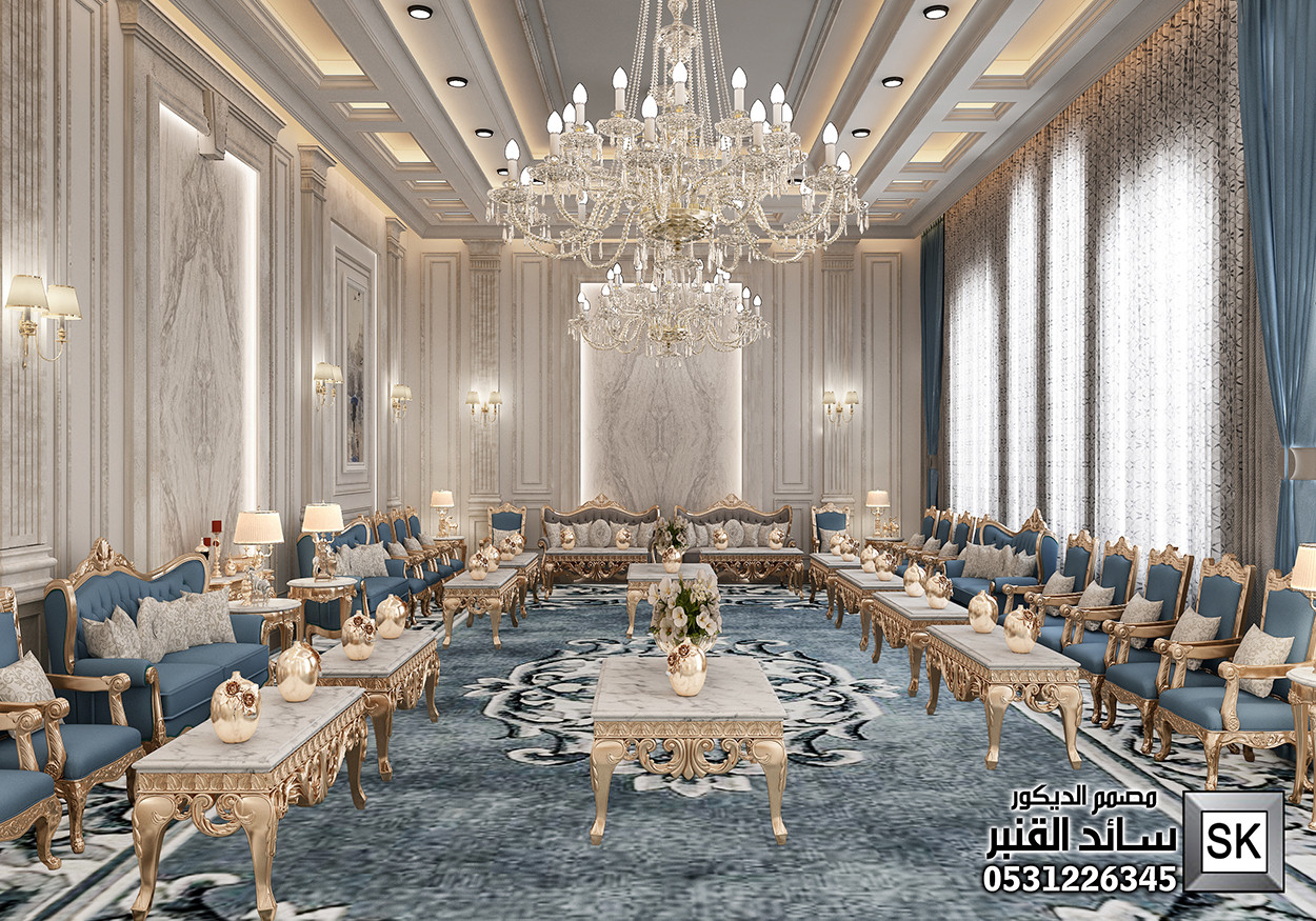 مجلس رجال فاخر في الدمام من أعمال مصمم الديكور سائد القنبر