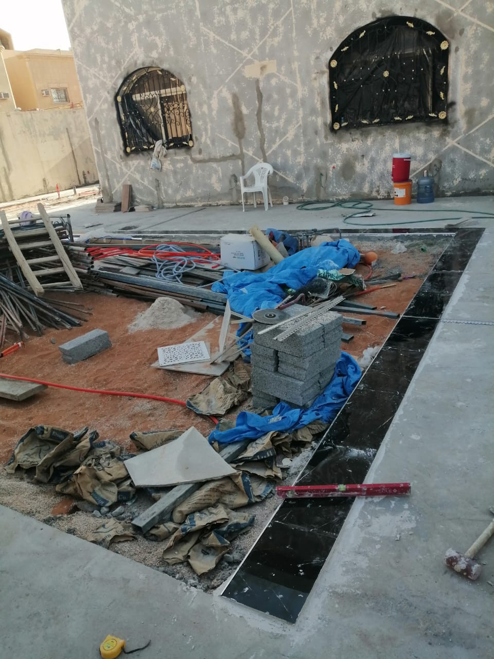 ترميم و تشطيب واجهة و حديقة فيلا فخمة في الرياض 0531226345