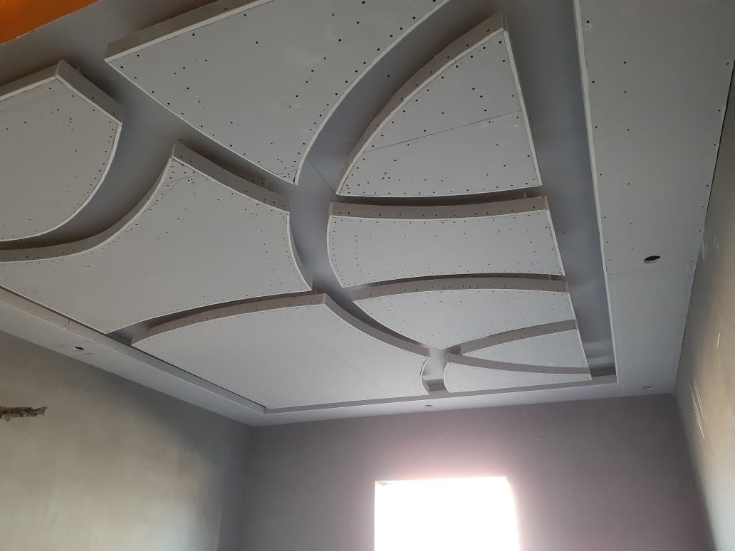 تشطيب جبسمبورد مدة أخضر حديد 6 ملم فشر نحاس شامل تصميم و إشراف و ضريبة في الرياض المتر 50 ريال