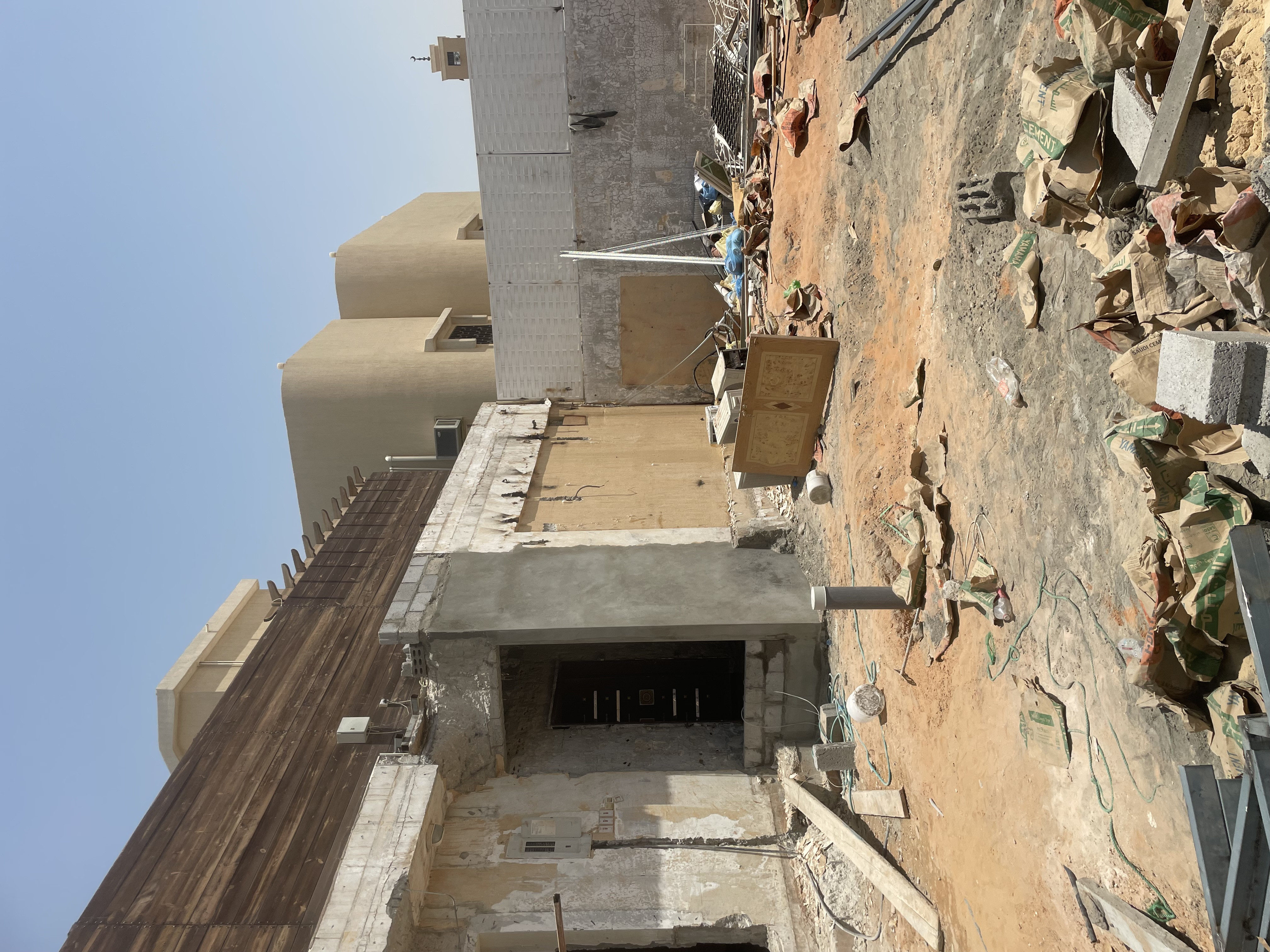 ترميم واجهات فلل تكسيات رخام ترفنتينو و بروفايل عسيب و إسمنت بورد في الرياض 0531226345