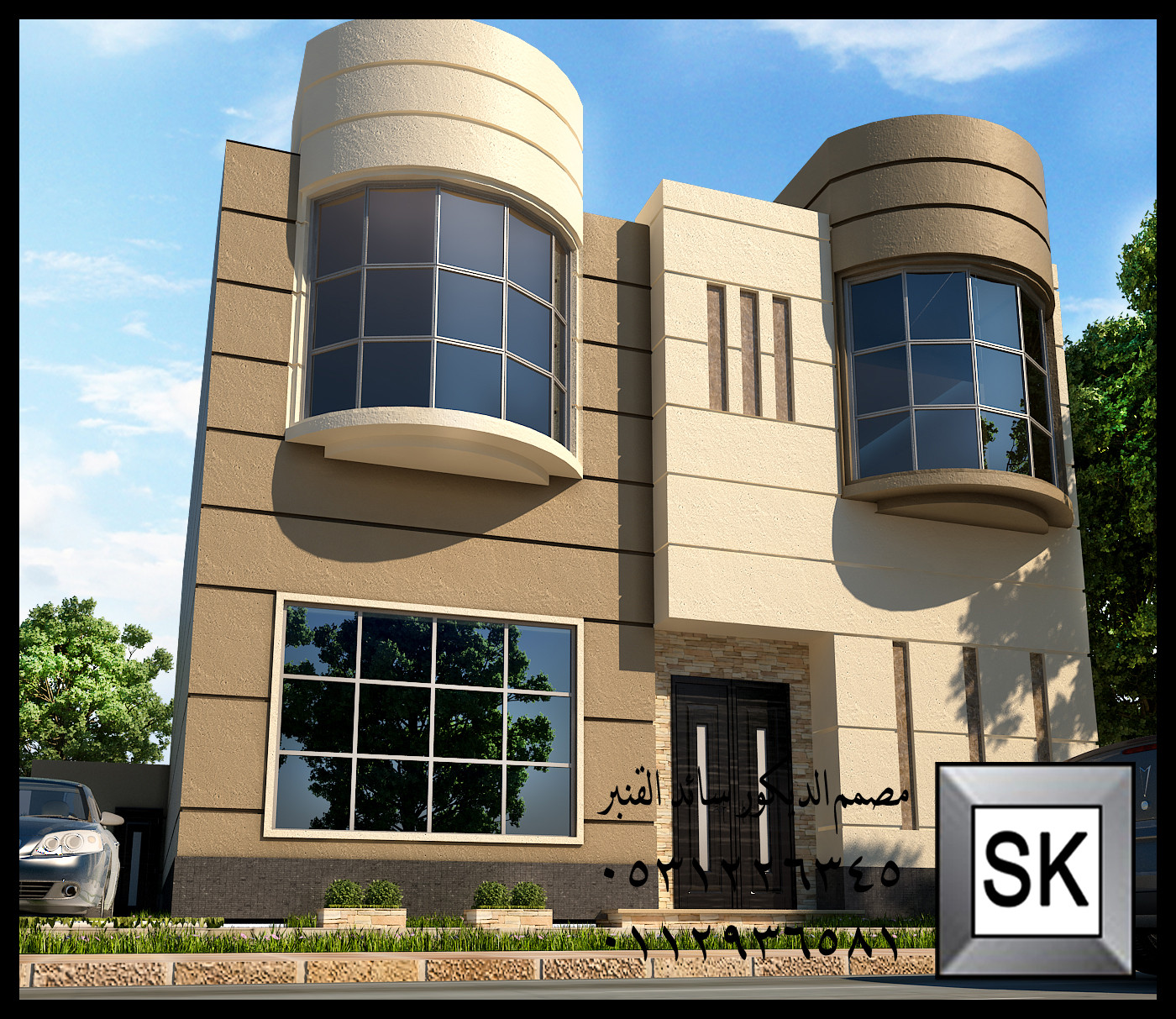 أحدث أفكار واجهات فلل خارجية في الرياض 2026 من أعمال مصمم الديكور سائد القنبر 0531226345