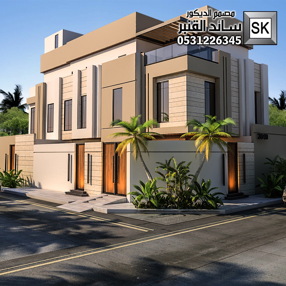 نشطيب واجهة فيلا حجر وجه الجبل و حجر الرياض و رخام ترفنتينو في الرياض 0531226345