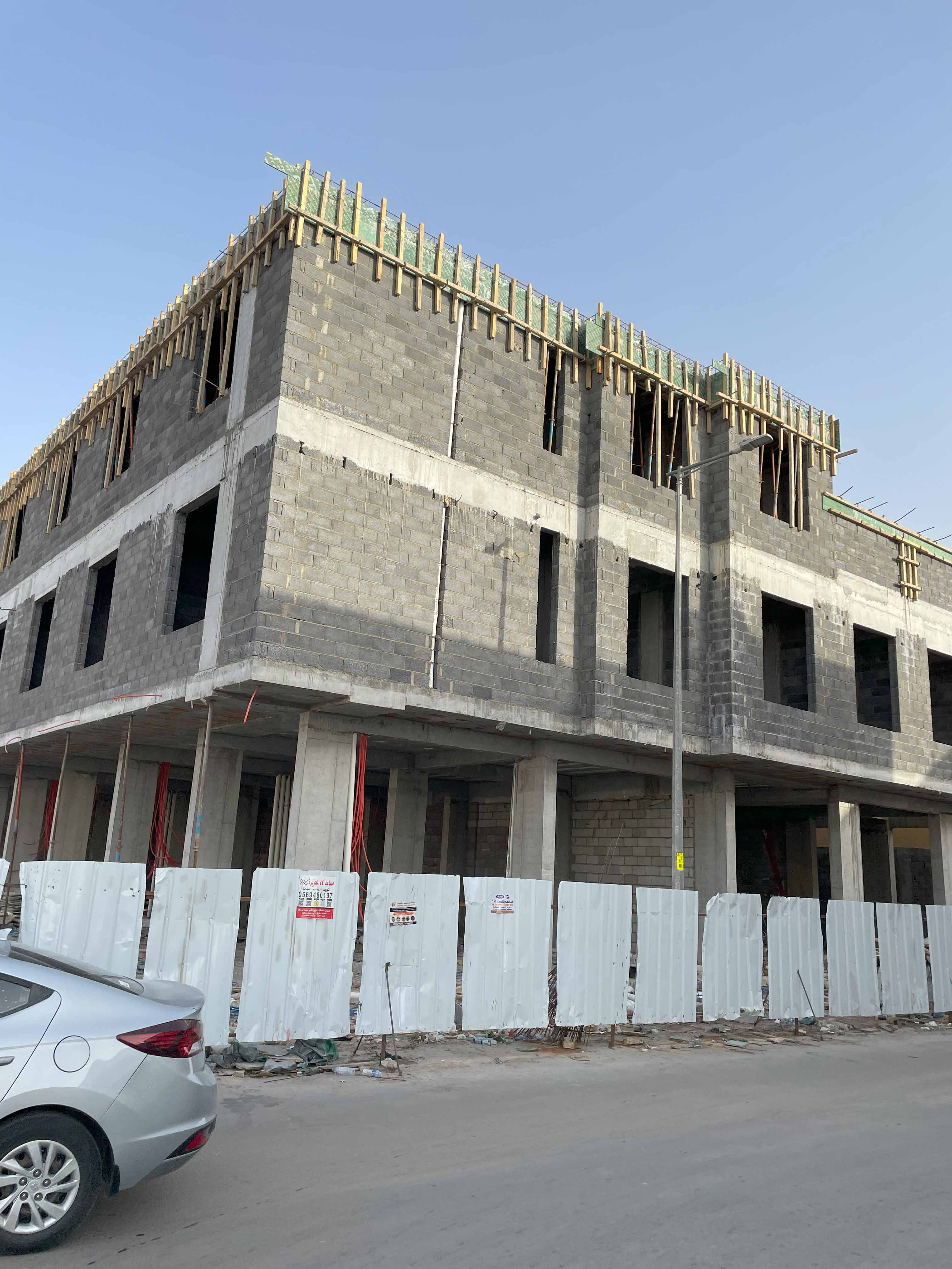 تشطيب واجهة فندق في الرياض حجر وجه الجبل و رخام ترفنتينو 0531226345