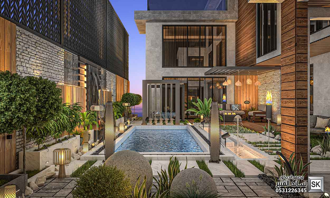 لاندسكيب منزلي فاخر في الرياض 0531226345