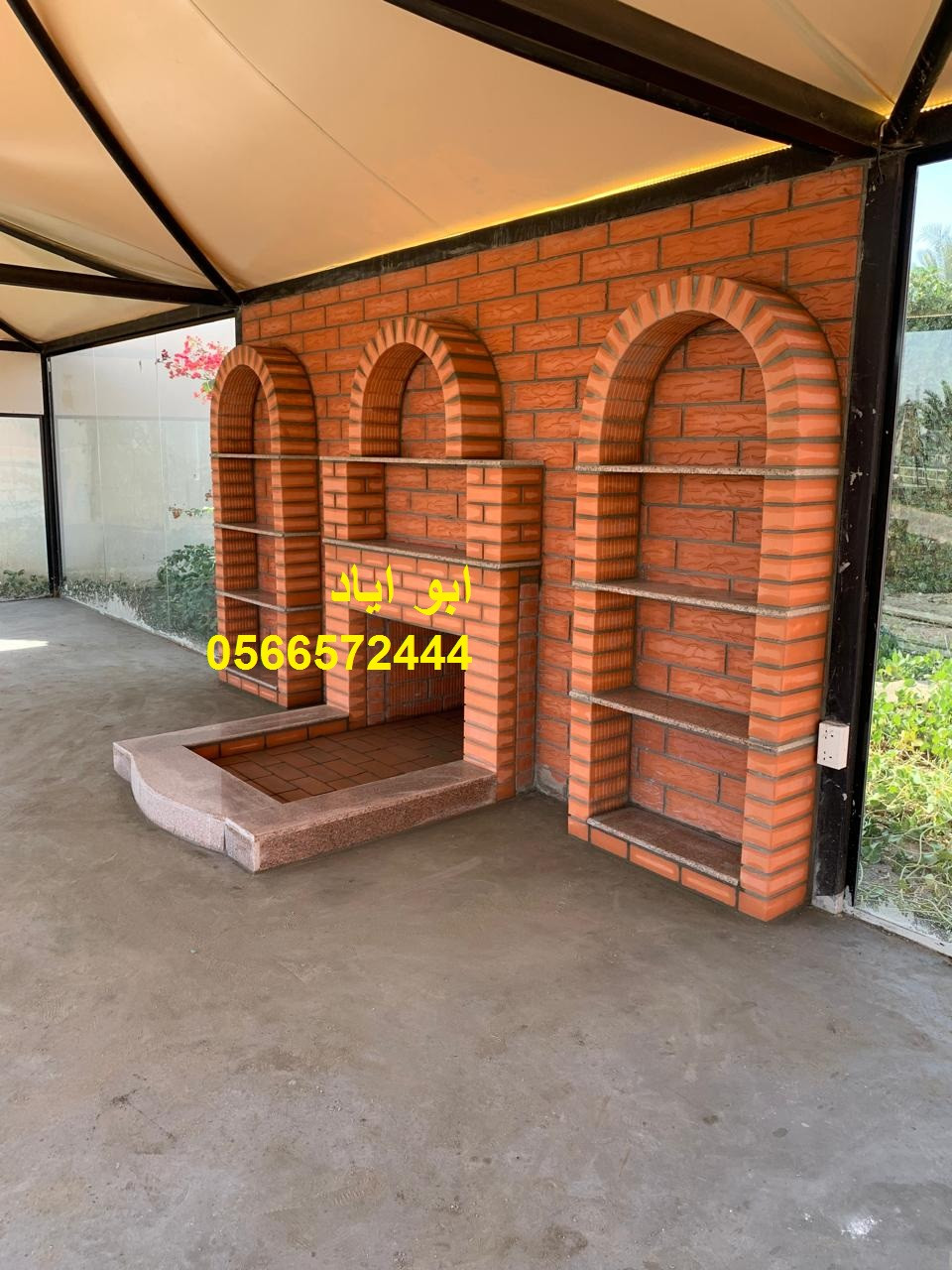 مشبات طوب فخمة بتصاميم مودرن تضيف جمال للمكان وتنشر الدفء في البيت تنفيذ مشبات طوب بخبرة عالية وجودة