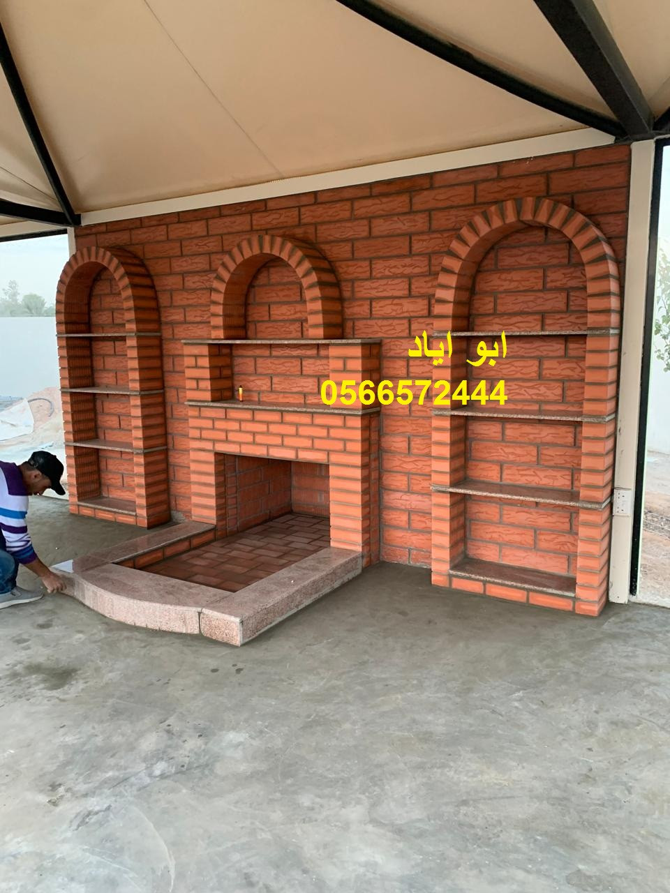 مشبات طوب فخمة بتصاميم مودرن تضيف جمال للمكان وتنشر الدفء في البيت تنفيذ مشبات طوب بخبرة عالية وجودة
