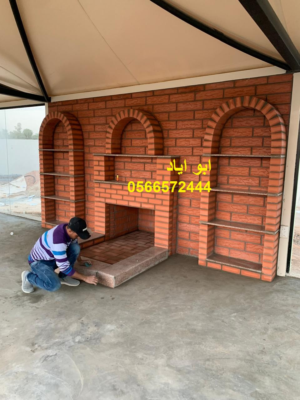 مشبات طوب فخمة بتصاميم مودرن تضيف جمال للمكان وتنشر الدفء في البيت تنفيذ مشبات طوب بخبرة عالية وجودة