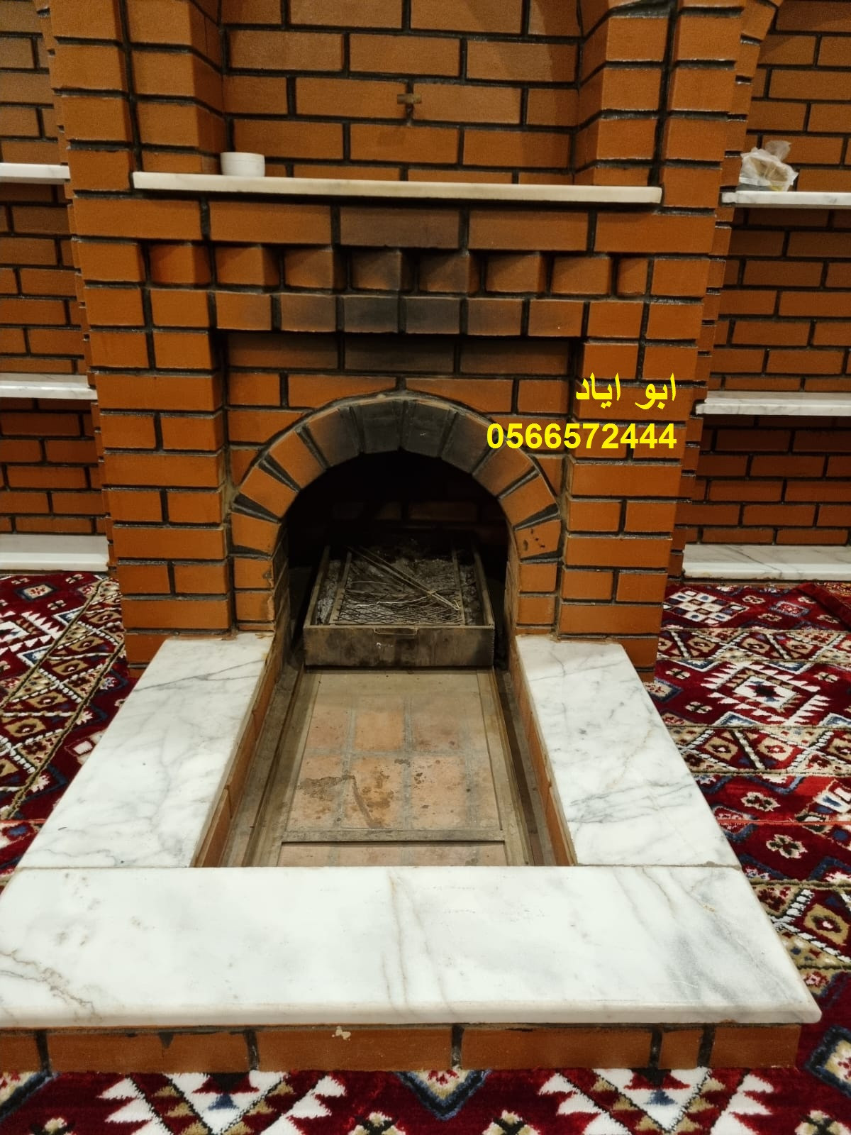 مشبات طوب تعطي المجلس جمال ودفء في الشتاء  مشبات طوب بتصاميم حديثة تضيف فخامة للمجلس وتنشر