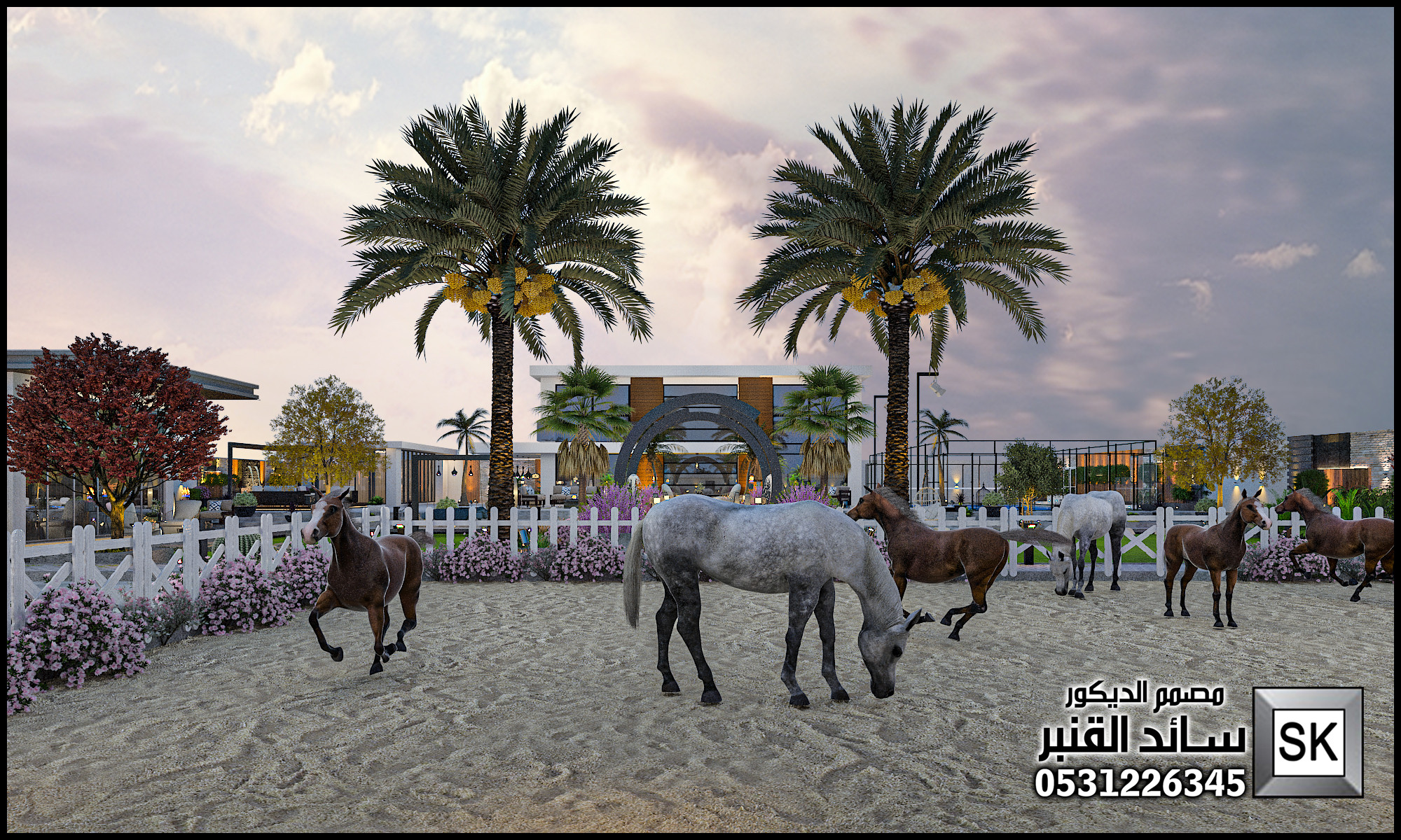 لاندسكيب مزارع و إستراحات في الرياض 0531226345