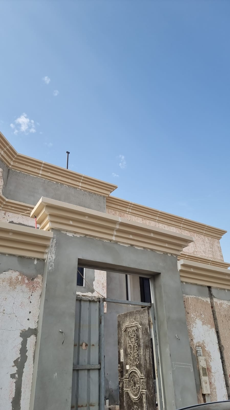 تشطيب واجهات خارجية فوم حجري و صفائح طينية حجرية و بروفايل خارجي في الرياض 0531226345 شامل التصميم