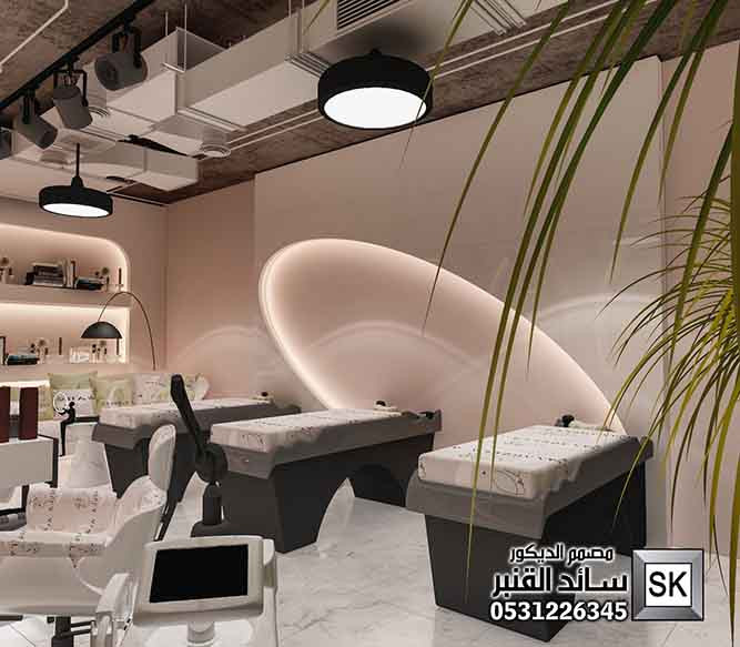 تصميم و تشطيب صالون تجميل نسائي و سبا و حمام مغربي في الرياض 0531226345