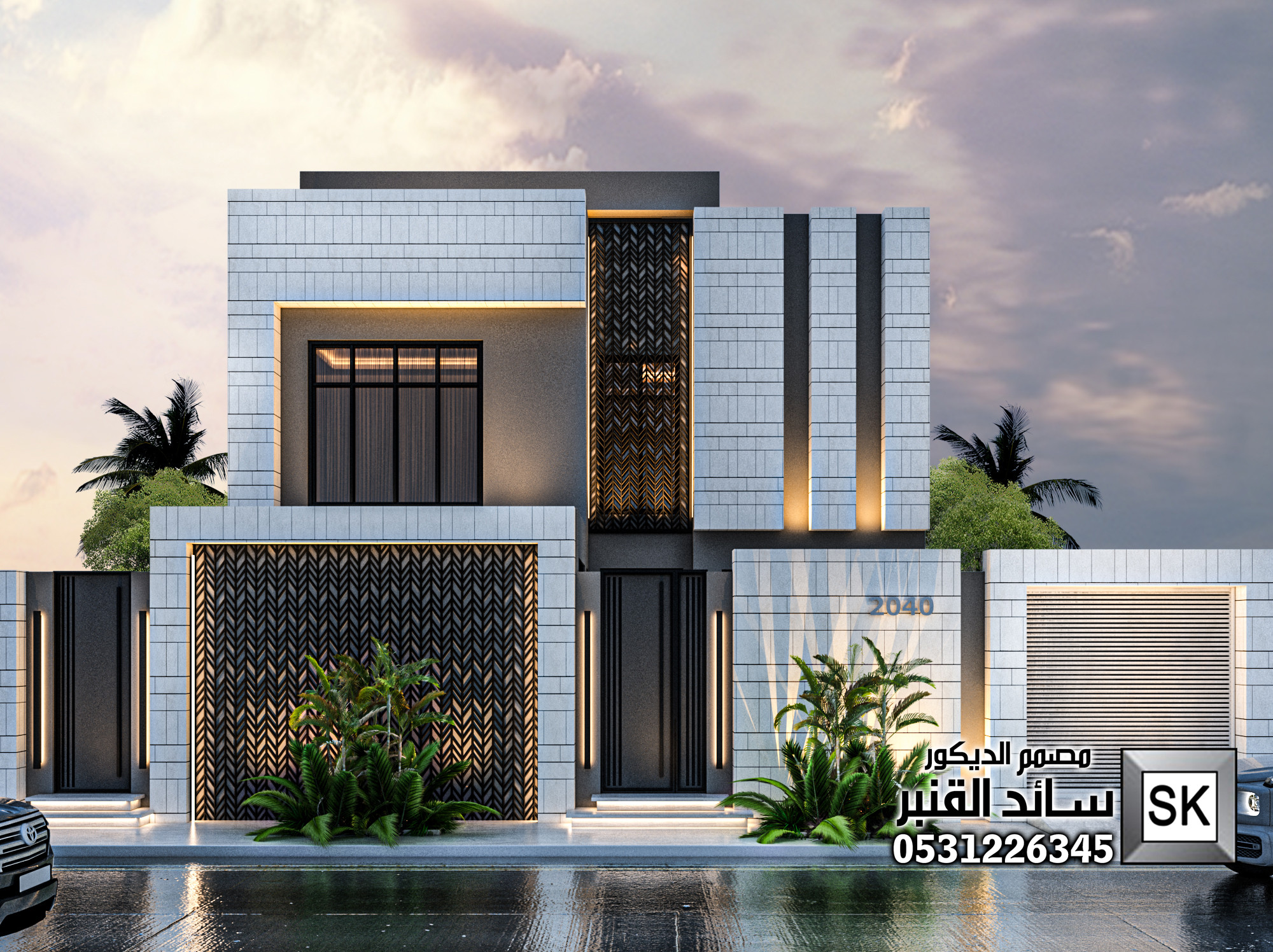 واجهة فيلا في عنيزة 0531226345