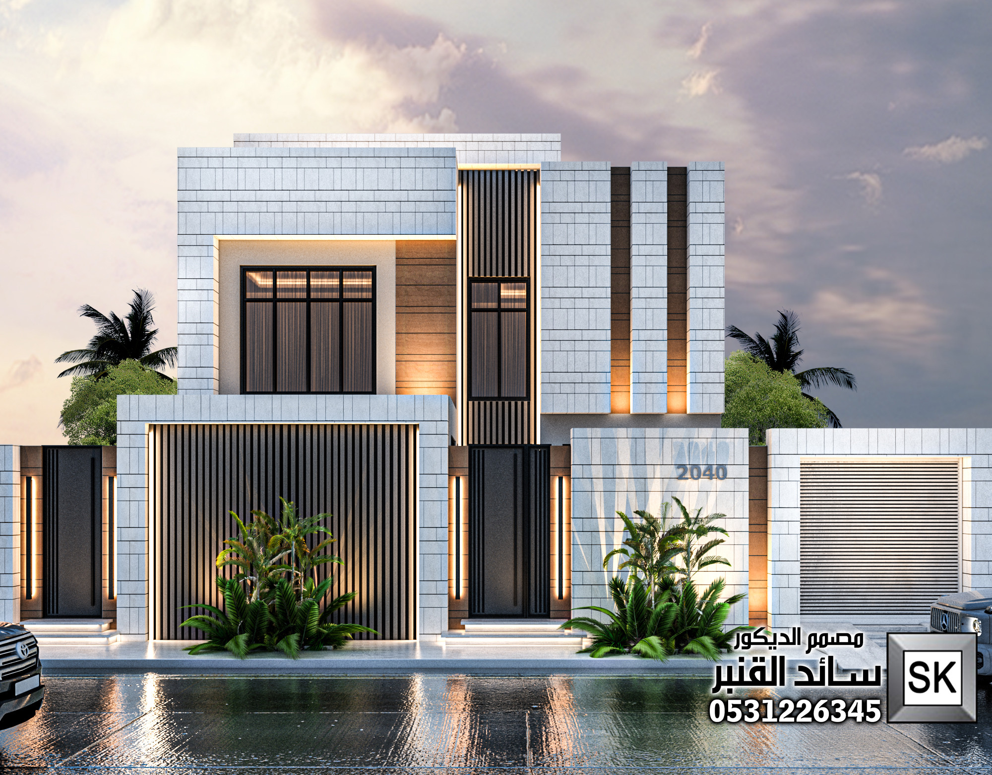 واجهة فيلا في عنيزة 0531226345