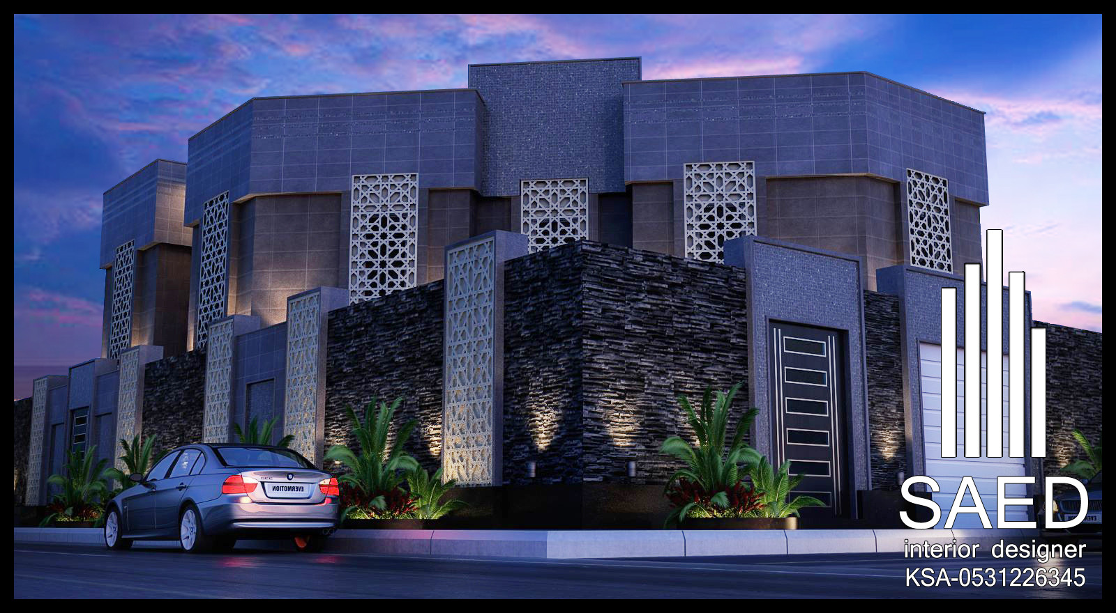 أجمل واجهة منزل خارجية في القصيم 0531226345