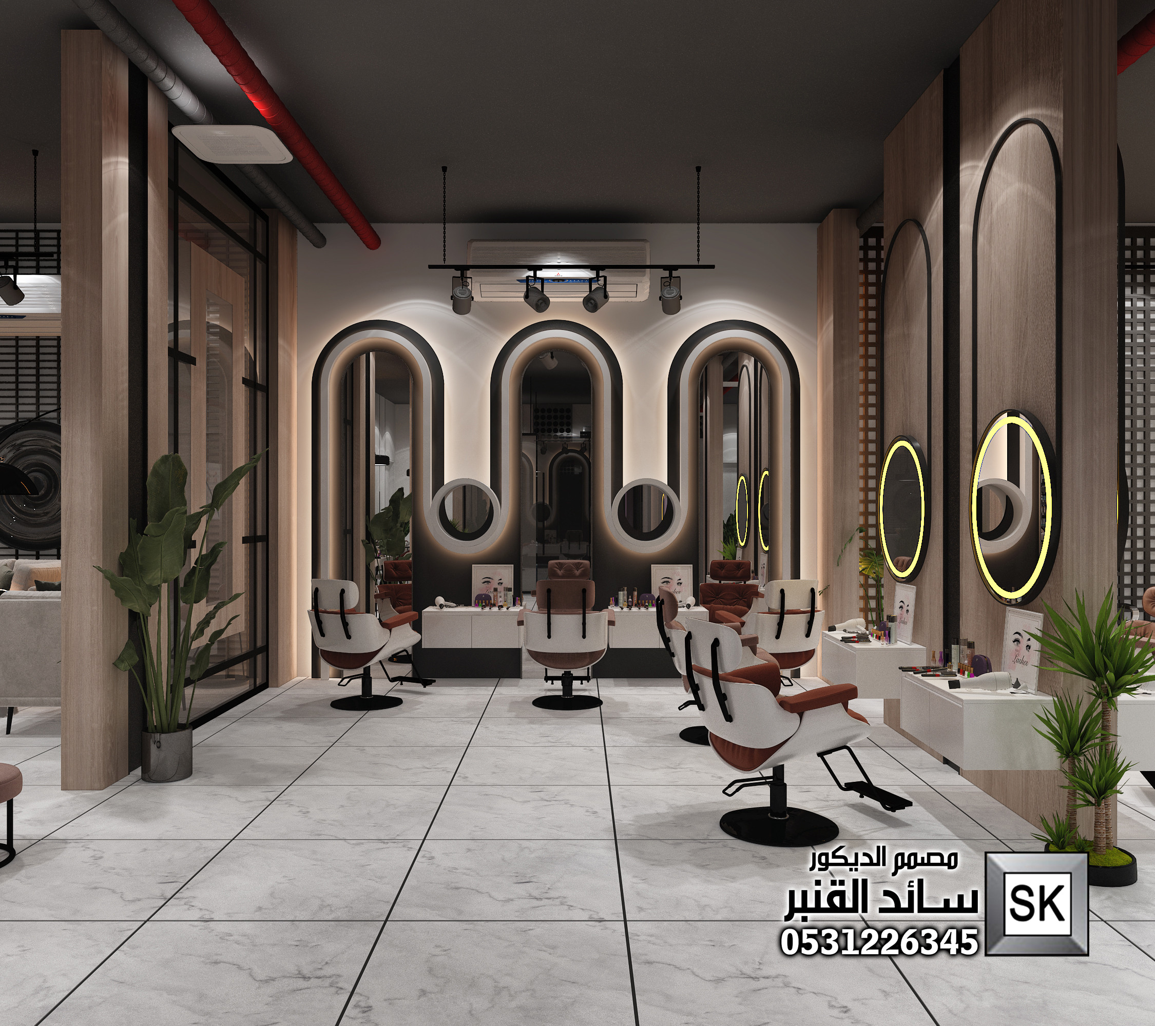 تصميم سبا و حمام مغربي و صالون تجميل في الرياض 0531226345