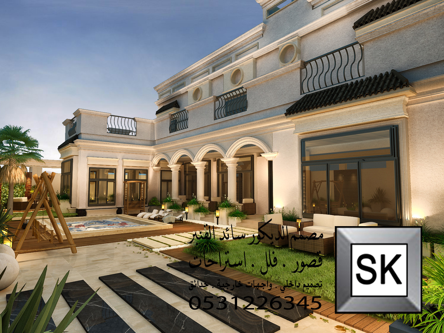 مصمم حدائق في الرياض 0531226345