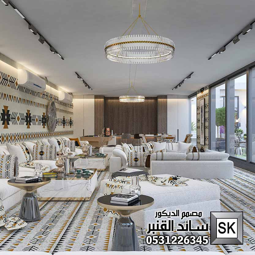 تصميم و تشطيب لاندسكيب شاليهات في العمارية بالرياض 0531226345