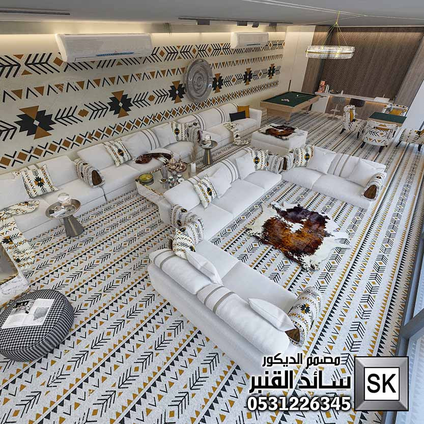 تصميم و تشطيب لاندسكيب شاليهات في العمارية بالرياض 0531226345