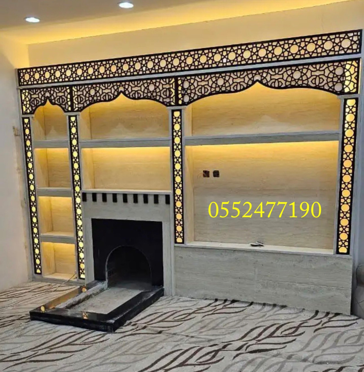 مشبات مودرن وحديثة فخمة تصاميم مشبات صالات مودرن مشبات رخام مودرن