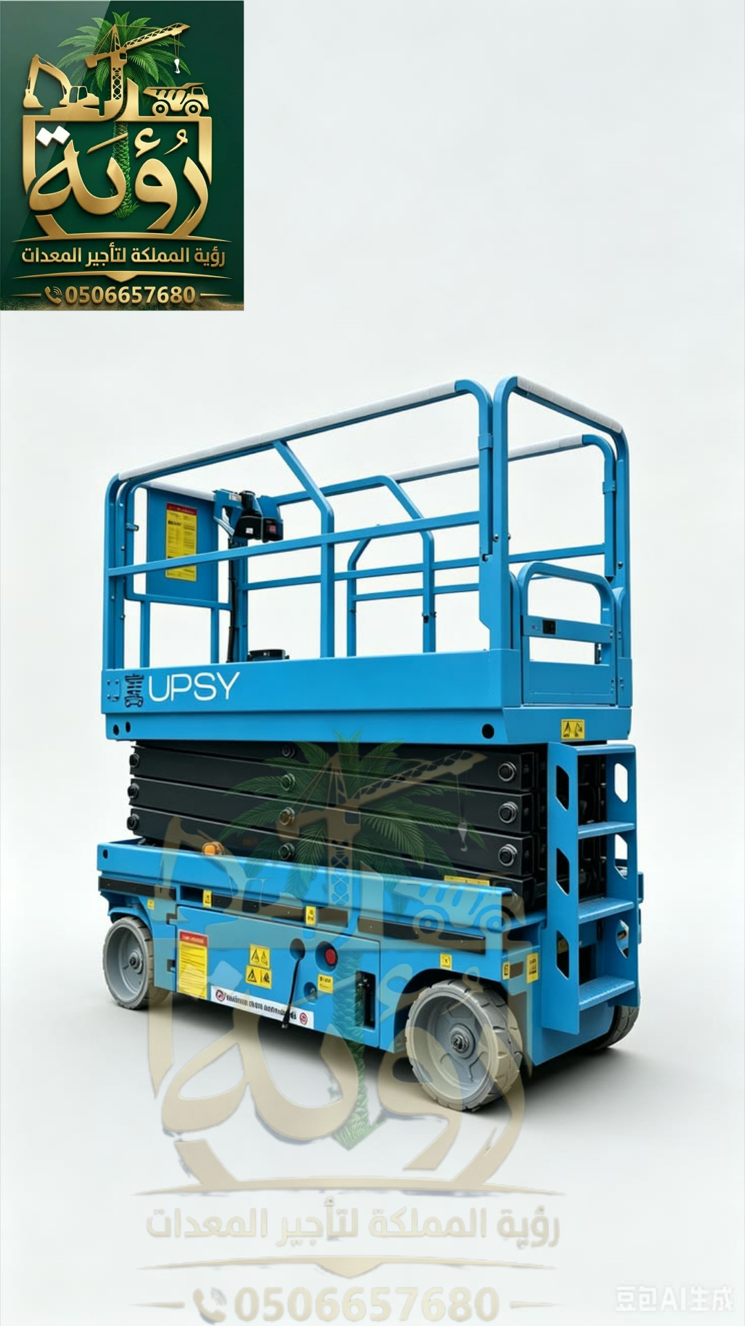 🏗️ تأجير سيزر لفت 6 متر | Scissor Lift 6M Rental | رافعة مقصية 6 متر للإيجار