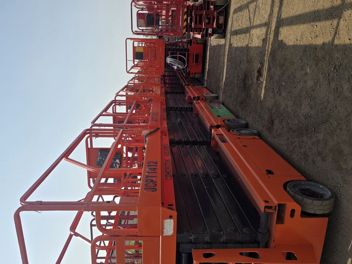 Scissor lift for rent in Jeddah, 12 meters